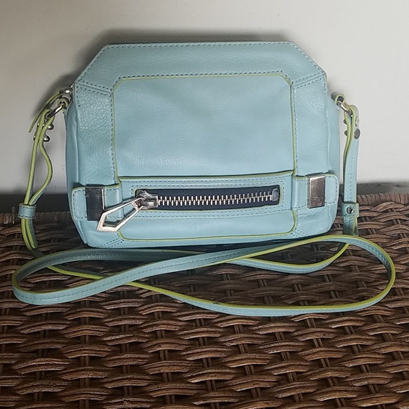 Botkier Handbags - BOTKIER mint green pale blue leather crossbody bag